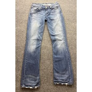 Levis Too Superlow 524 Jeans Womens 9M Medium Wash Blue Bootcut Low Rise 0537